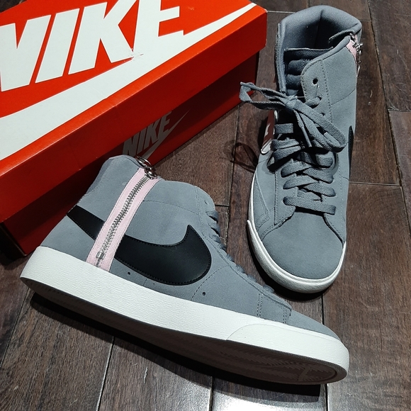 Nike Shoes - Nike Blazer Mid Rebel Sneaker Cool Grey White 9.5